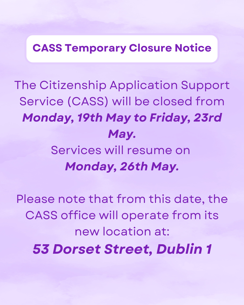 CASS Office Temporary Closure Notice