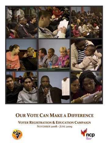 Publication cover - Voter Education Report June 2010- Front Cover Only