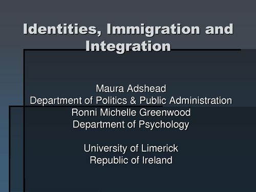 Publication cover - UNIVERISTY OF LIMERICK  & ncp identities research june 2011