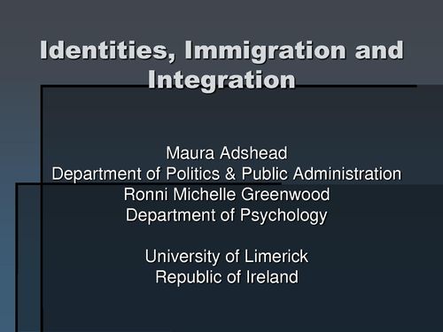 Publication cover - UNIVERISTY OF LIMERICK & ncp identities research june 2011
