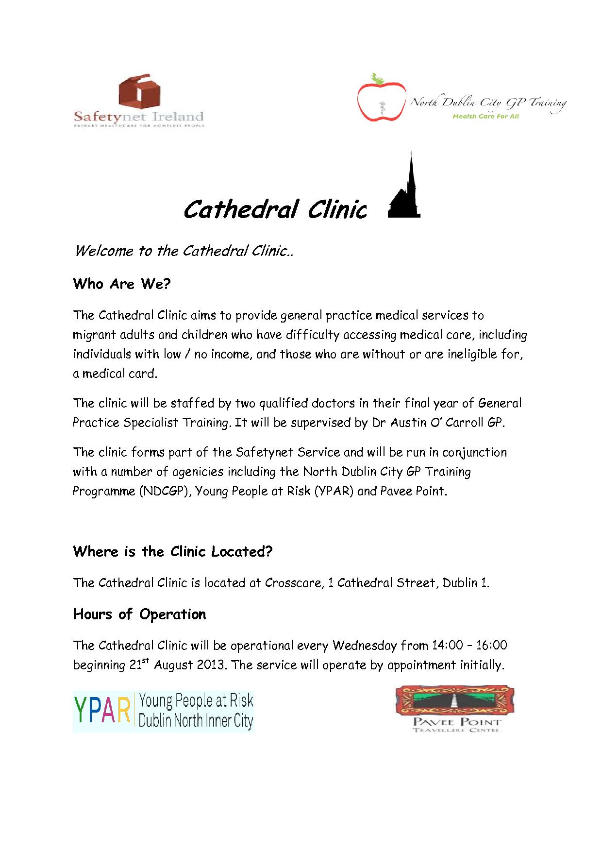 Publication cover - Cathedral Clinic Flyer (2)